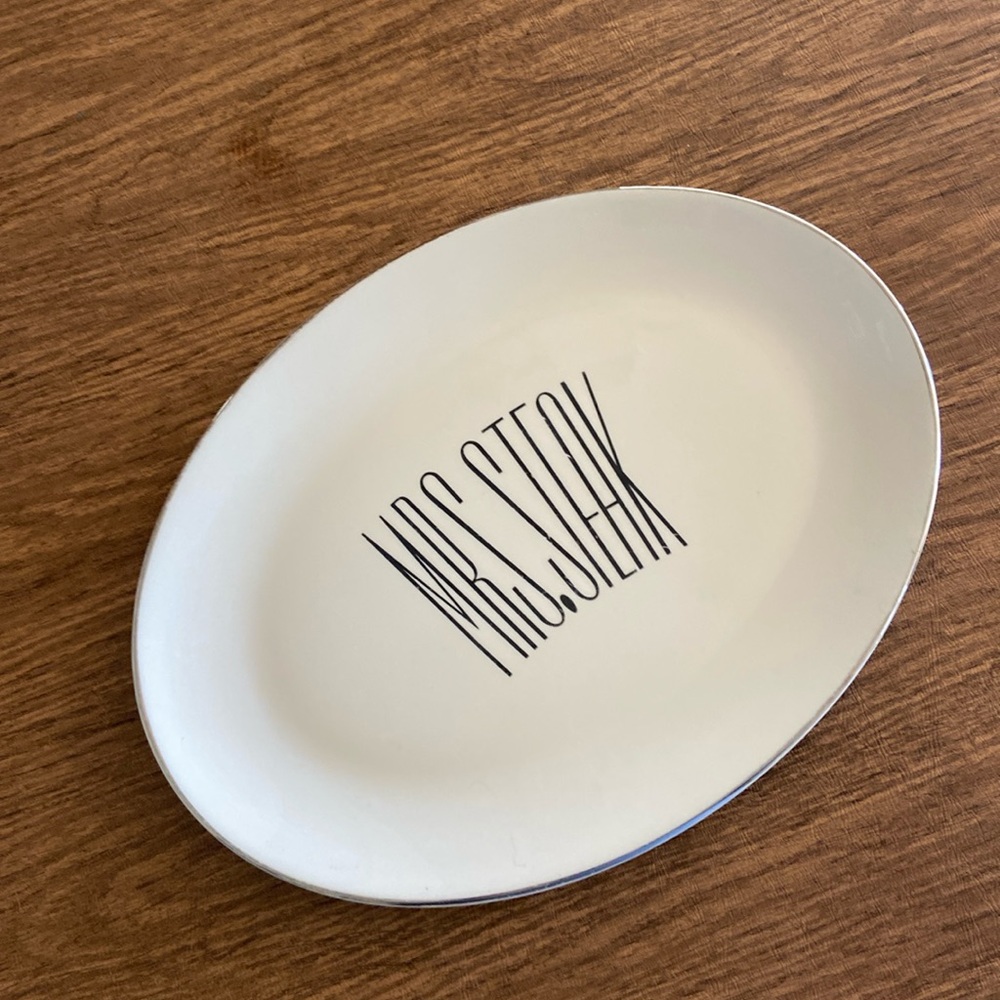 MCM  Triomphe  “Mrs. Steak” Oval Platter RARE